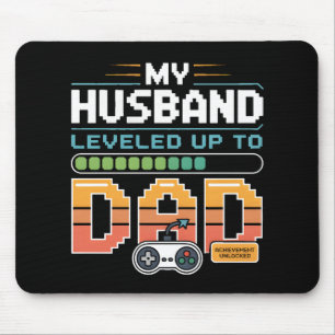 Erstmals New Dad Gaming Vatertag Gamer Husband Mousepad