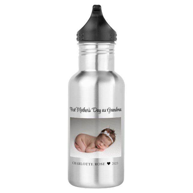Erstmütter-Foto Edelstahlflasche (Rechts)