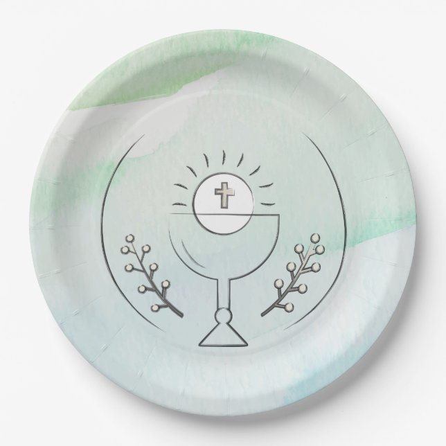 Erstplatine Pappteller (Vorderseite)
