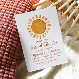 Erstreise Sunshine Girl Geburtstag Einladung