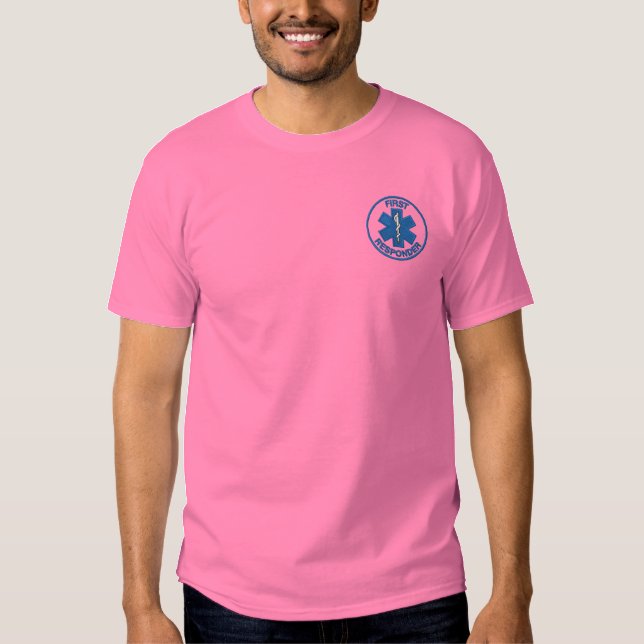 Erstversorger Besticktes T-Shirt (Vorderseite)