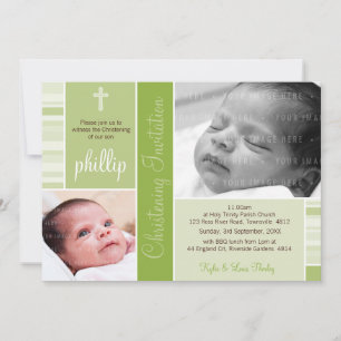ERSUCHT FOTO CHRISTENING, Essenz 1P Einladung