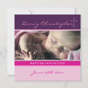 ERSUCHT FOTO CHRISTENING, Glaube 3SQ Einladung