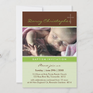 ERSUCHT FOTO CHRISTENING, Glaube 7P Einladung