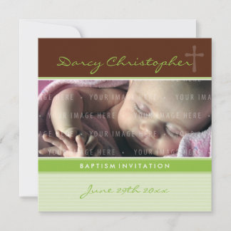 ERSUCHT FOTO CHRISTENING, Glaube 7SQ Einladung