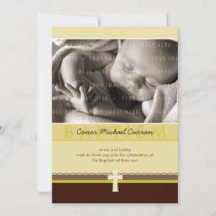 ERSUCHT FOTO CHRISTENING, reiner 4 P Einladung