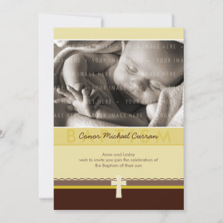 ERSUCHT FOTO CHRISTENING, reiner 4 P Einladung