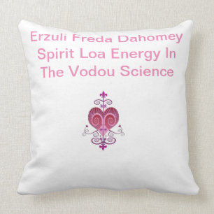 Ersuli Freda Dahomey Loa Spirit VeVe Trow Coussin