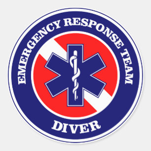 ERT Diver Runder Aufkleber