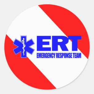 ERT - Notfallschutz-Team Runder Aufkleber