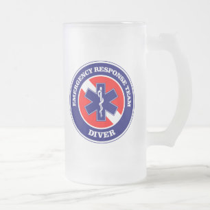 ERT Taucher Mattglas Bierglas