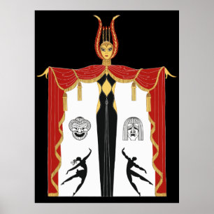 Erté - Broadway's in Fashion [Nachtversion] Poster