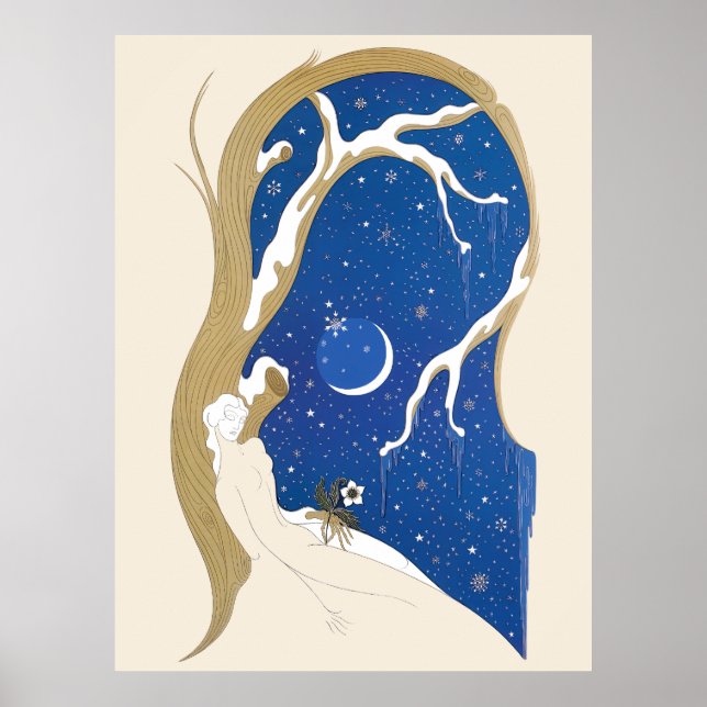 Erté - Die Jahreszeiten, Winter 1970 Poster (Vorne)