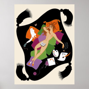 Erté - Die Sieben Todsöhne Suite, Sloth Poster