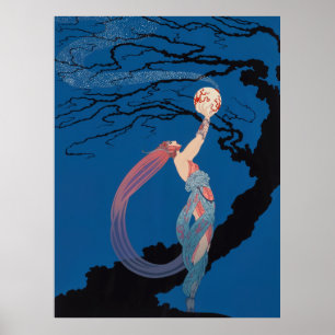 Erté - Fireflies Poster