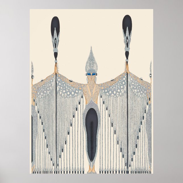 Erté - Les Bijoux de Perle Poster (Vorne)