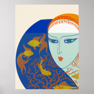 Erté - The 20ties Remembered Suite, Fish Bowl Poster