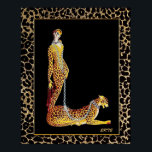 Erte - The Leopard Lady Poster<br><div class="desc">If you choose to download, Your local Walgreen store makes board posters of your download into different sizes and in various textures at a very good price. Sometimes with a discount. A tip from my US friend. For UK see "Digital Printing" online. I have called this Erte painting "The Leopard...</div>