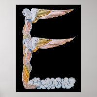 Erté - The Letter E von der Alphabet Suite, 1976