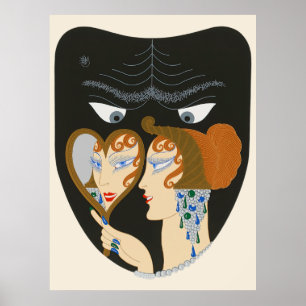 Erté - The Siven Deadsins Suite, Envy Poster