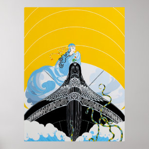 Erté - Überraschungen am Meer Poster