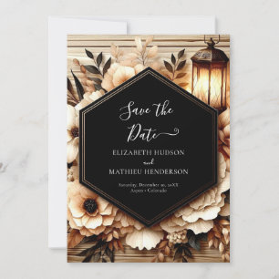 Erthy Minimal Rustic Wedding Save The Date