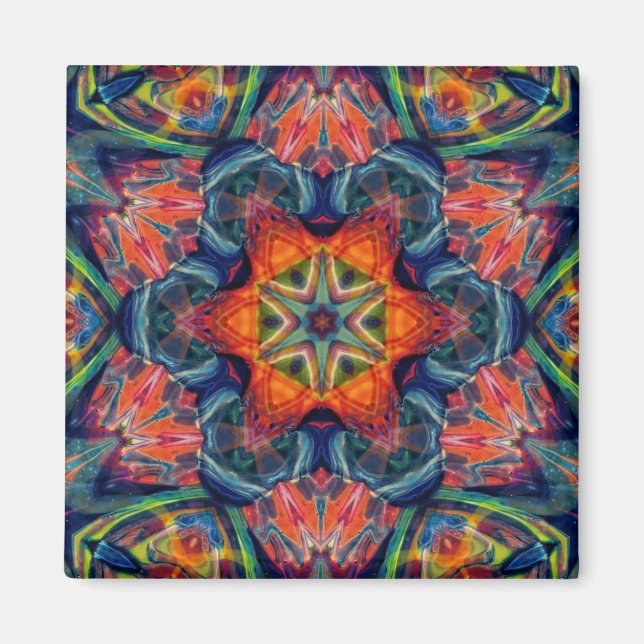 Erthy Warm Energy Kaleidoscope Gradient Magnet (Vorne)