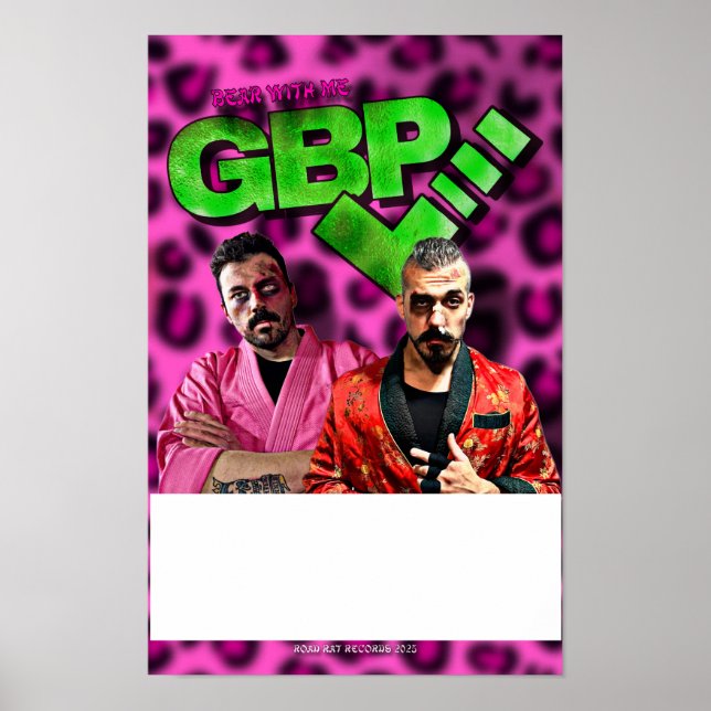 Ertrage mich Plakat (Vorne)