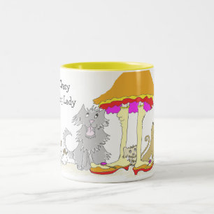 Erträge zu TierWohltätigkeit-verrückter Hundeda Zweifarbige Tasse
