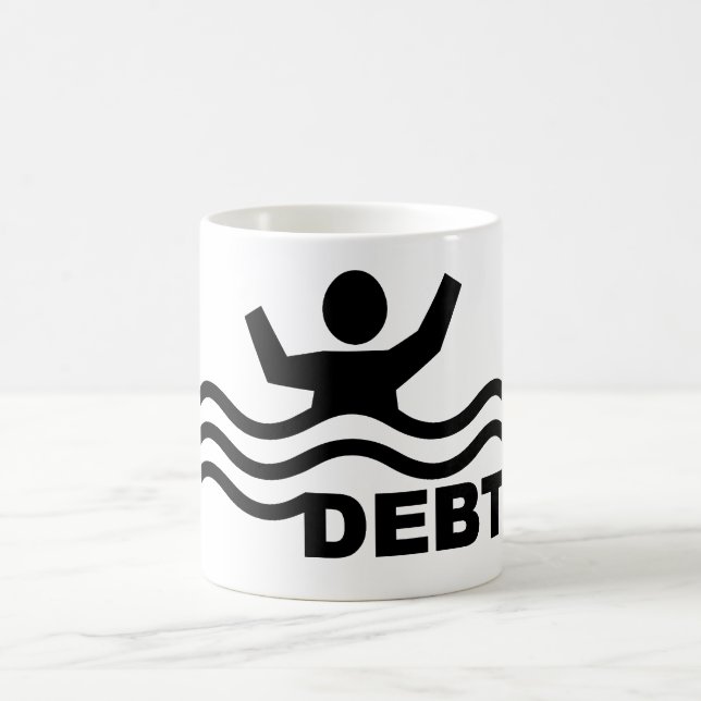 Ertrinken in der Schulden Kaffeetasse (Mittel)