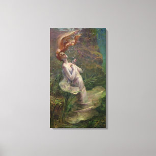 Ertrinkende Ophelia, 1895 Leinwanddruck