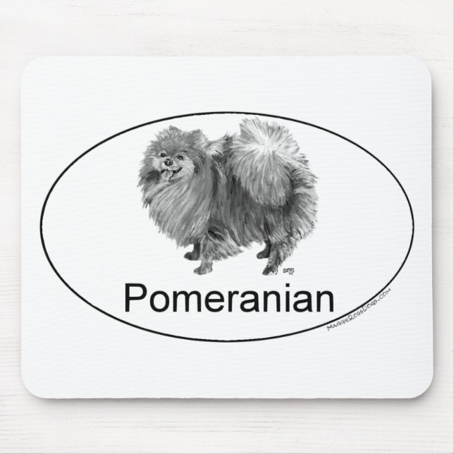 Eruo Pomeranian Hund Mousepad (Vorne)