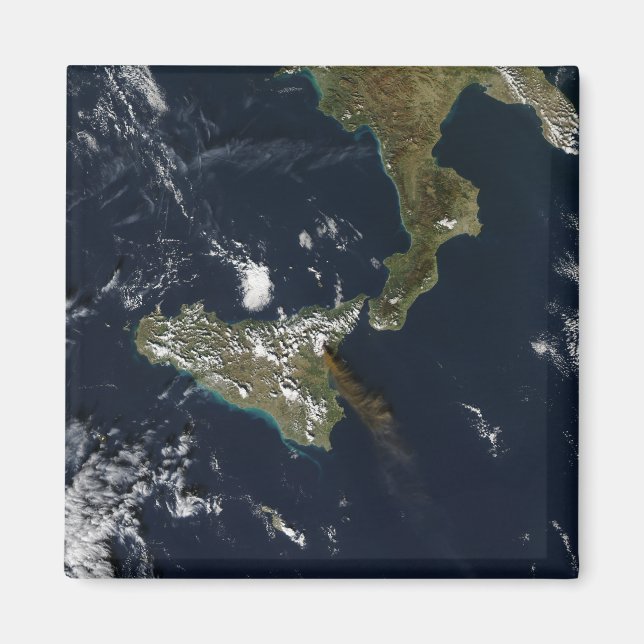 Eruption des Ätna in Sizilien Magnet (Vorne)