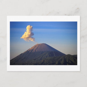 Eruption des Vulkans Bromo, Indonesien Postkarte