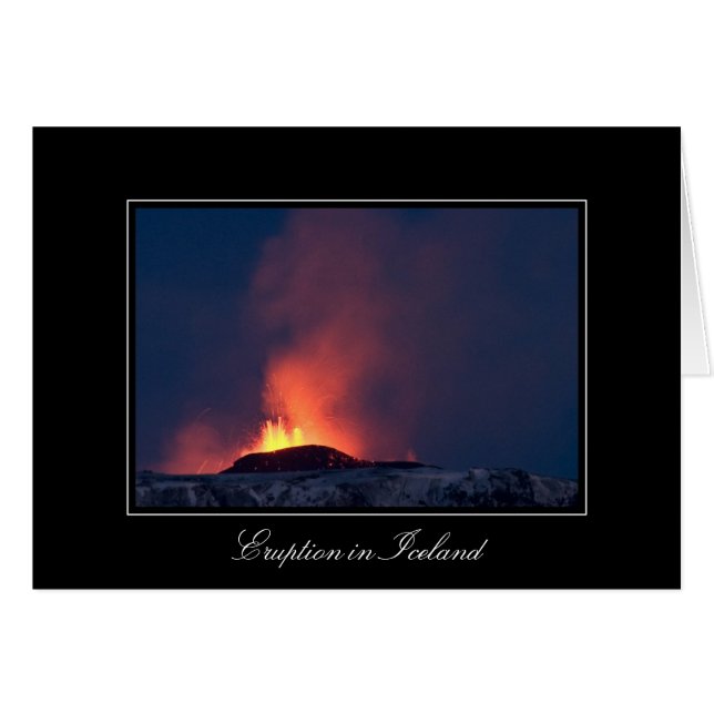 Éruption en Islande #1 (Devant horizontal)
