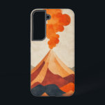 Eruption Energy Phone Case Samsung Galaxy Hülle<br><div class="desc">Ein pulsierender Vulkan bricht mit Leben und Farbe aus und symbolisiert die Rohenergie und Transformation - kühl,  mächtig und künstlerisch.</div>