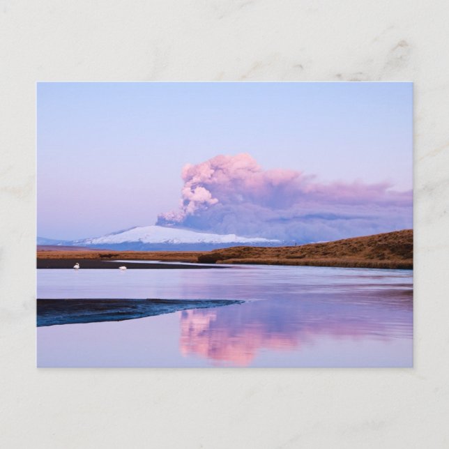 Eruption on Eyjafjalla Gletscher #5 Postkarte (Vorderseite)