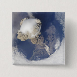 Eruption von Sarychev Vulkan Button