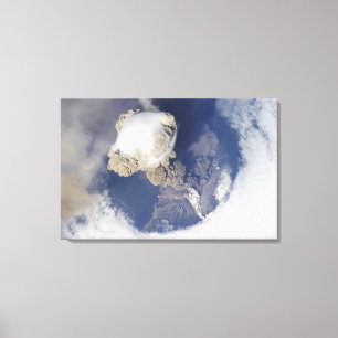 Eruption von Sarychev Vulkan Leinwanddruck