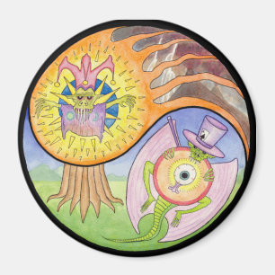 "Eruptions-" Mandala-Magnet Magnet