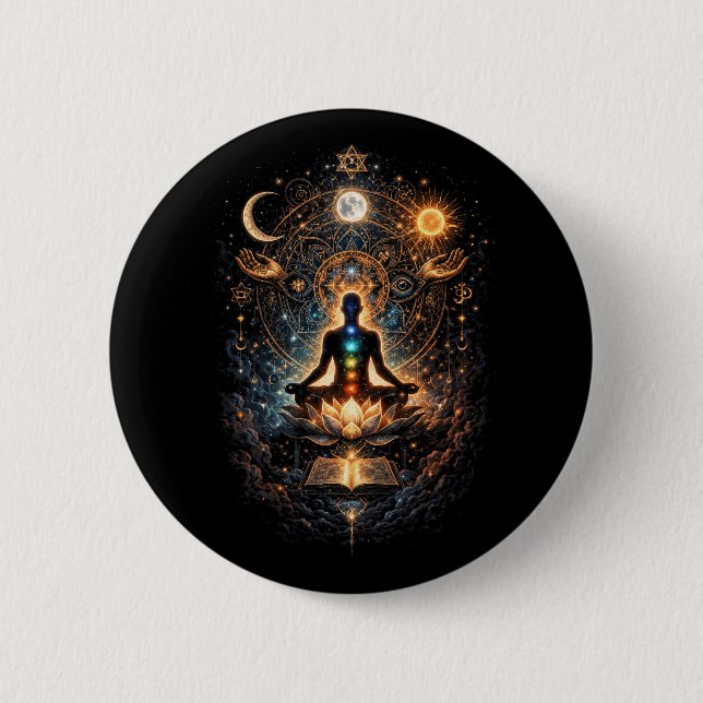 Erwachen des inneren Kosmos Button (Vorderseite)