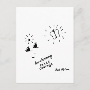 "Erwachen macht Mut" Postkarte