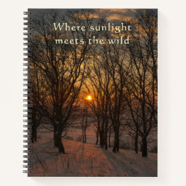 Erwachen mit Stille und Licht Zen  Notizbuch