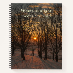 Erwachen mit Stille und Licht Zen Notizbuch