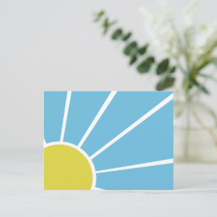 Erwachen Sie in Blau Postkarte