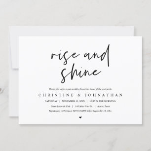 Erwachen und Erstrahlen, Nachhochzeitsfeier-Einlad Einladung