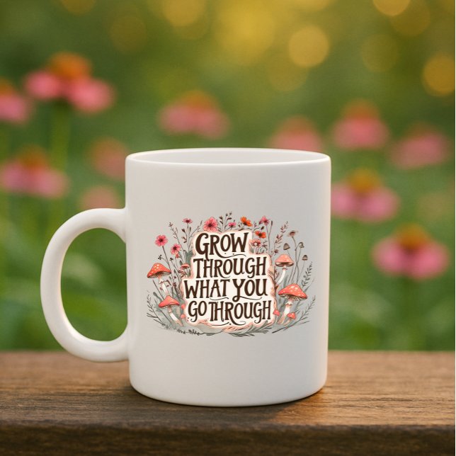 Erwachsen durch das, was Sie durch die Tasse gehen (Enjoy the cozy autumn vibes🍁🍂 with your favorite mug filled with inspiration and beauty.)