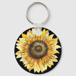 Erwachsen durch das, was Sie durch Sonnenblumen Ke Schlüsselanhänger