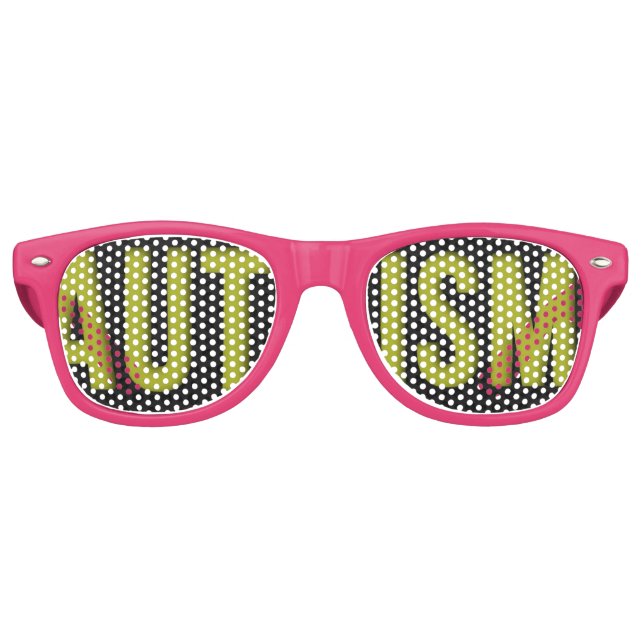 Erwachsene Autismus Aufklärungsschattierungen rosa Sonnenbrille (Vorderseite)