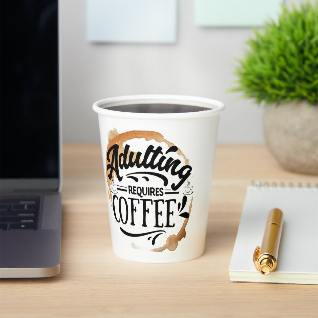 ERWACHSENE ERFORDERN KAFFEE - KAFFEE-LIEBE PAPPBECHER (InSitu)